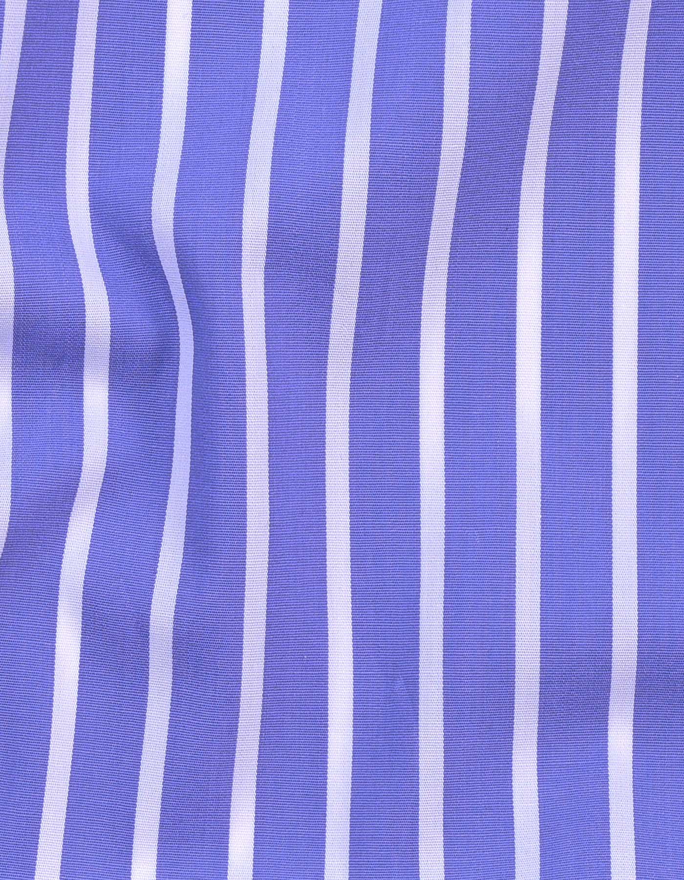 Stripe White/Sky Classic Fit Shirt FS2746-2RF-16