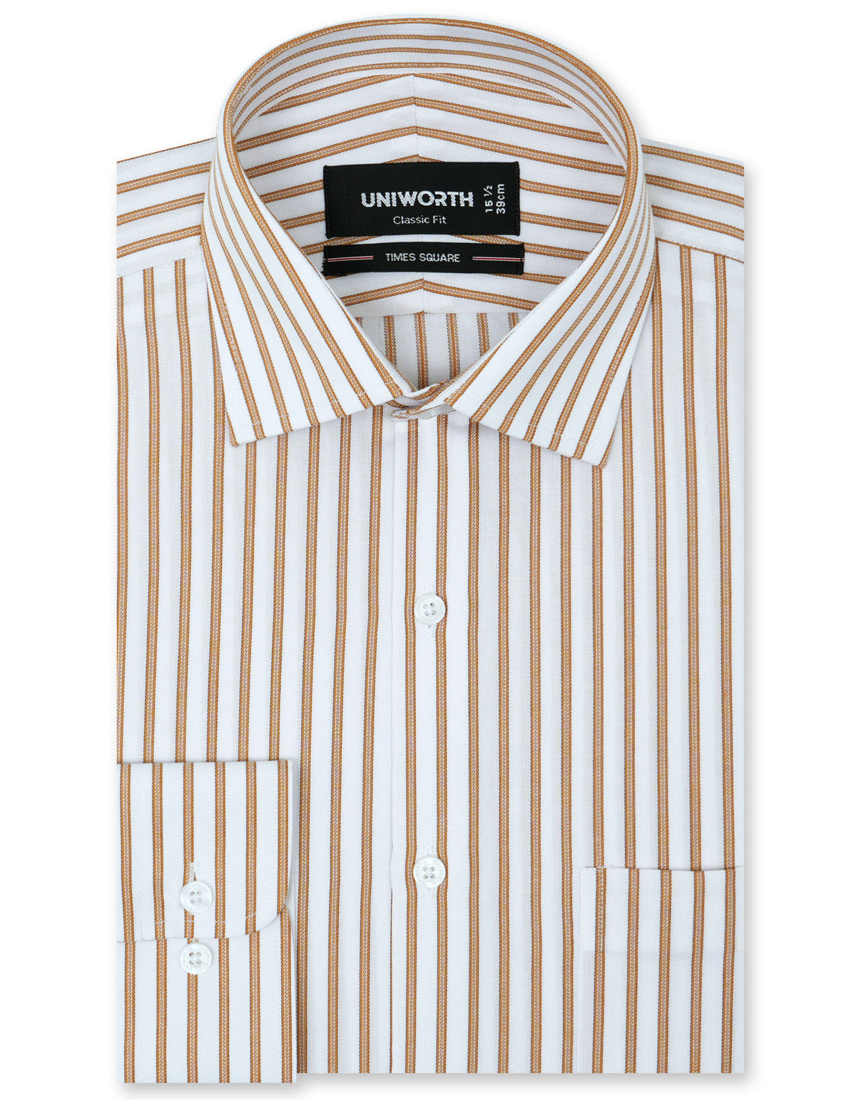 Stripe Mustard Classic Fit Shirt FS2746-3RF-14.5