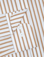 Stripe Mustard Tailored Smart Fit Shirt FS2746-3SF-15.5