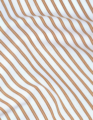 Stripe Mustard Tailored Smart Fit Shirt FS2746-3SF-16