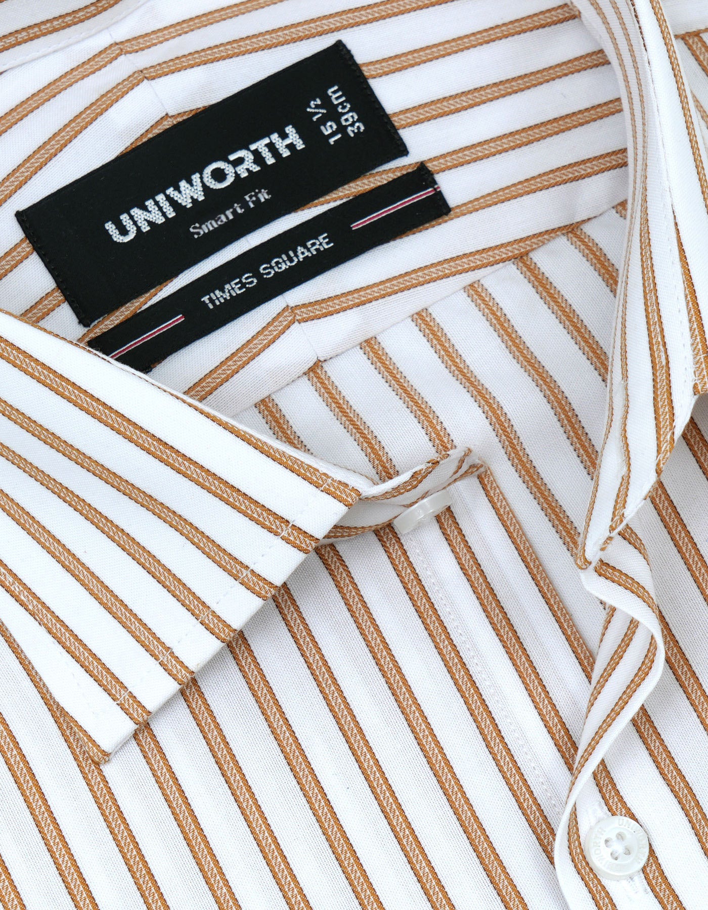 Stripe Mustard Tailored Smart Fit Shirt FS2746-3SF-15