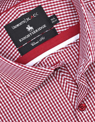 Check White/Red Classic Fit Shirt FS2747-1RF-15