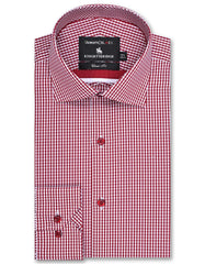 Check White/Red Classic Fit Shirt FS2747-1RF-14.5