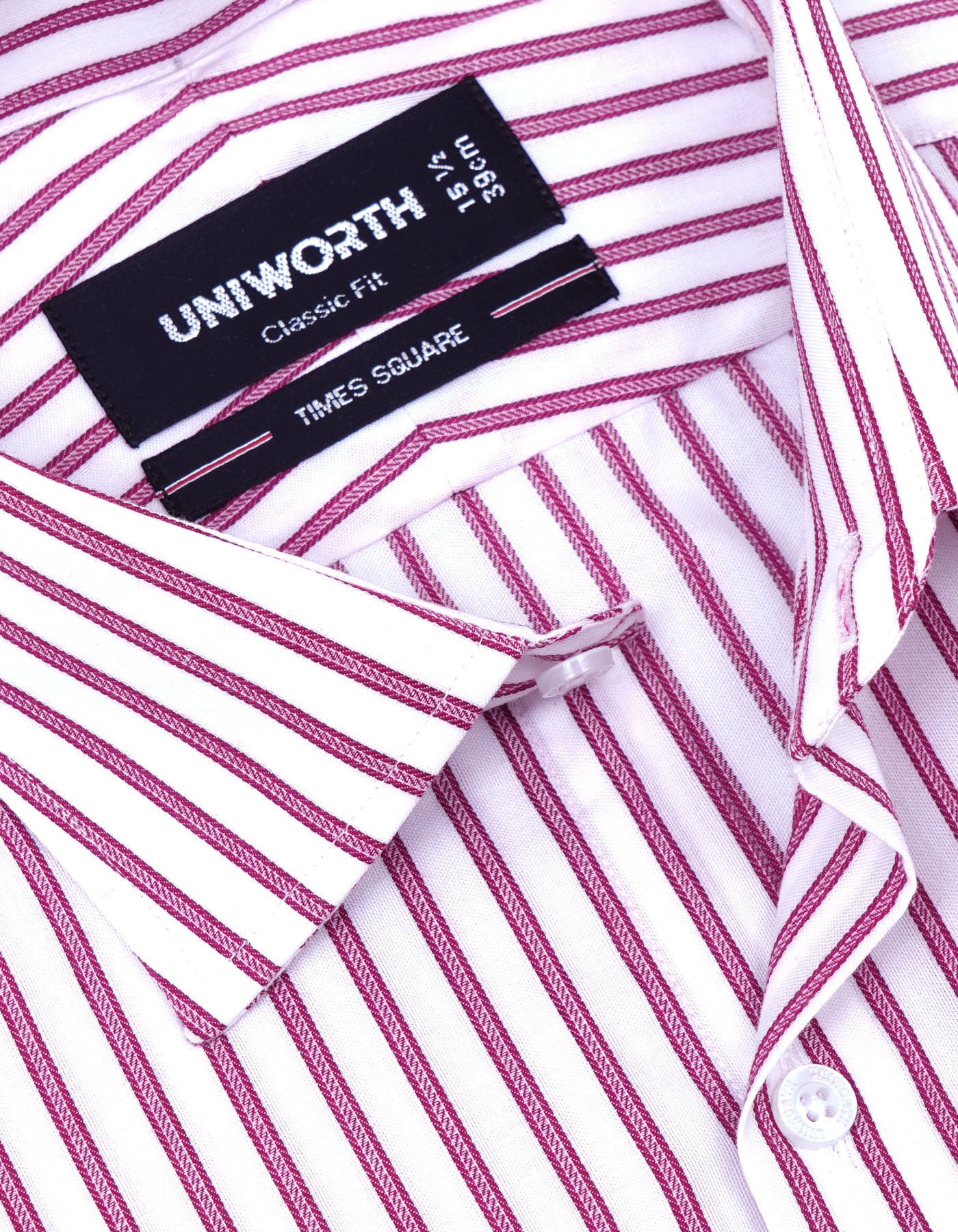 Stripe Maroon Classic Fit Shirt FS2747-2RF-15