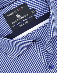 Check White/Blue Classic Fit Shirt FS2748-1RF-15