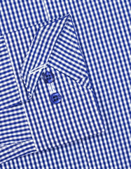 Check White/Blue Tailored Smart Fit Shirt FS2748-1SF-15.5