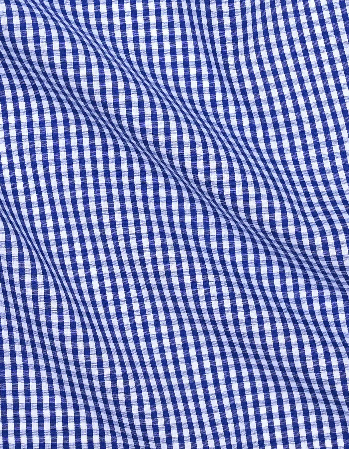 Check White/Blue Tailored Smart Fit Shirt FS2748-1SF-16