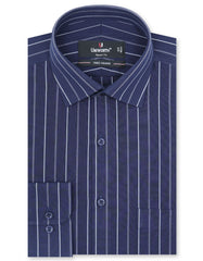 Stripe Navy Smart Fit Shirt FS2748-2SF-14.5
