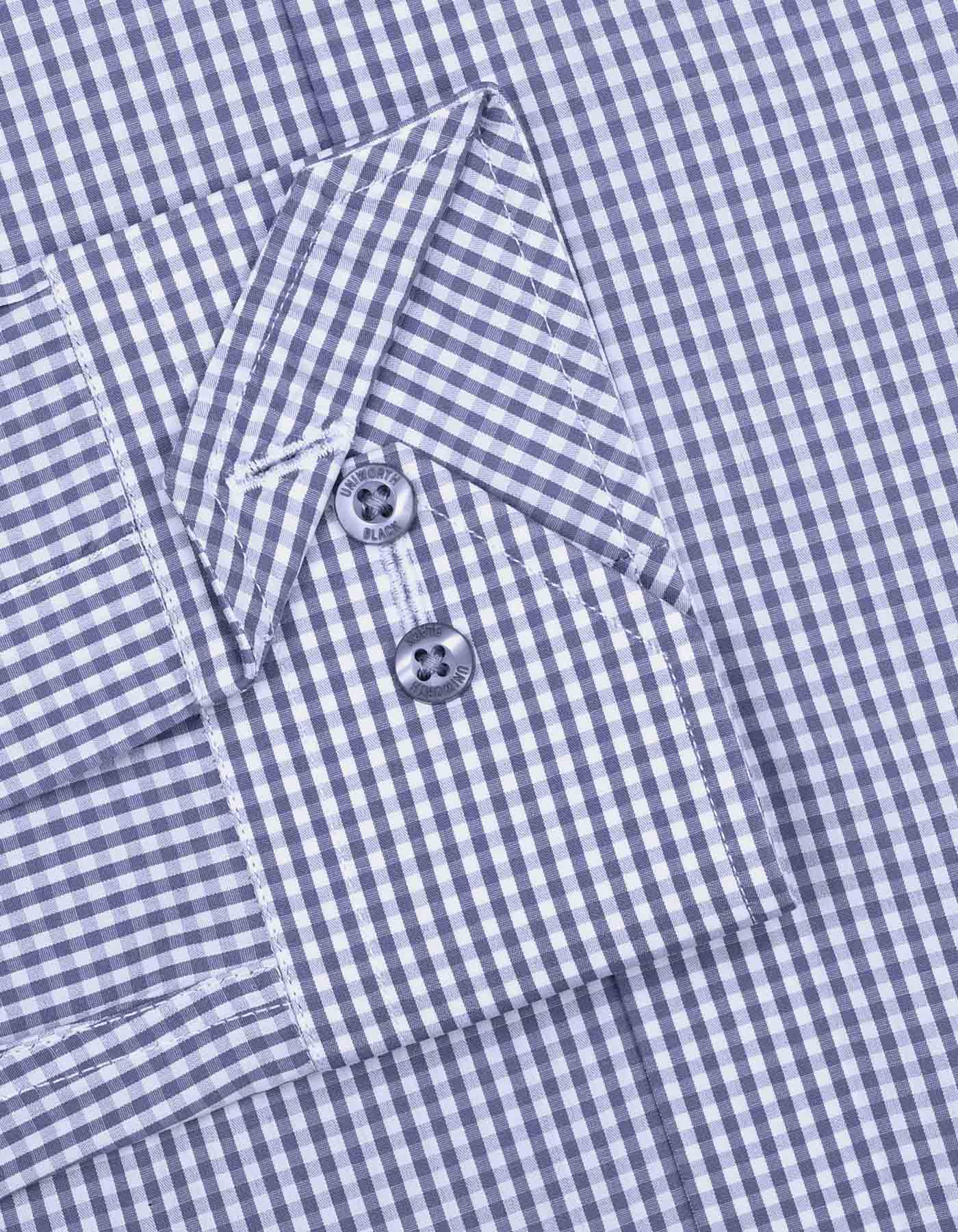 Check White/Grey Tailored Smart Fit Shirt FS2749-1SF-15.5