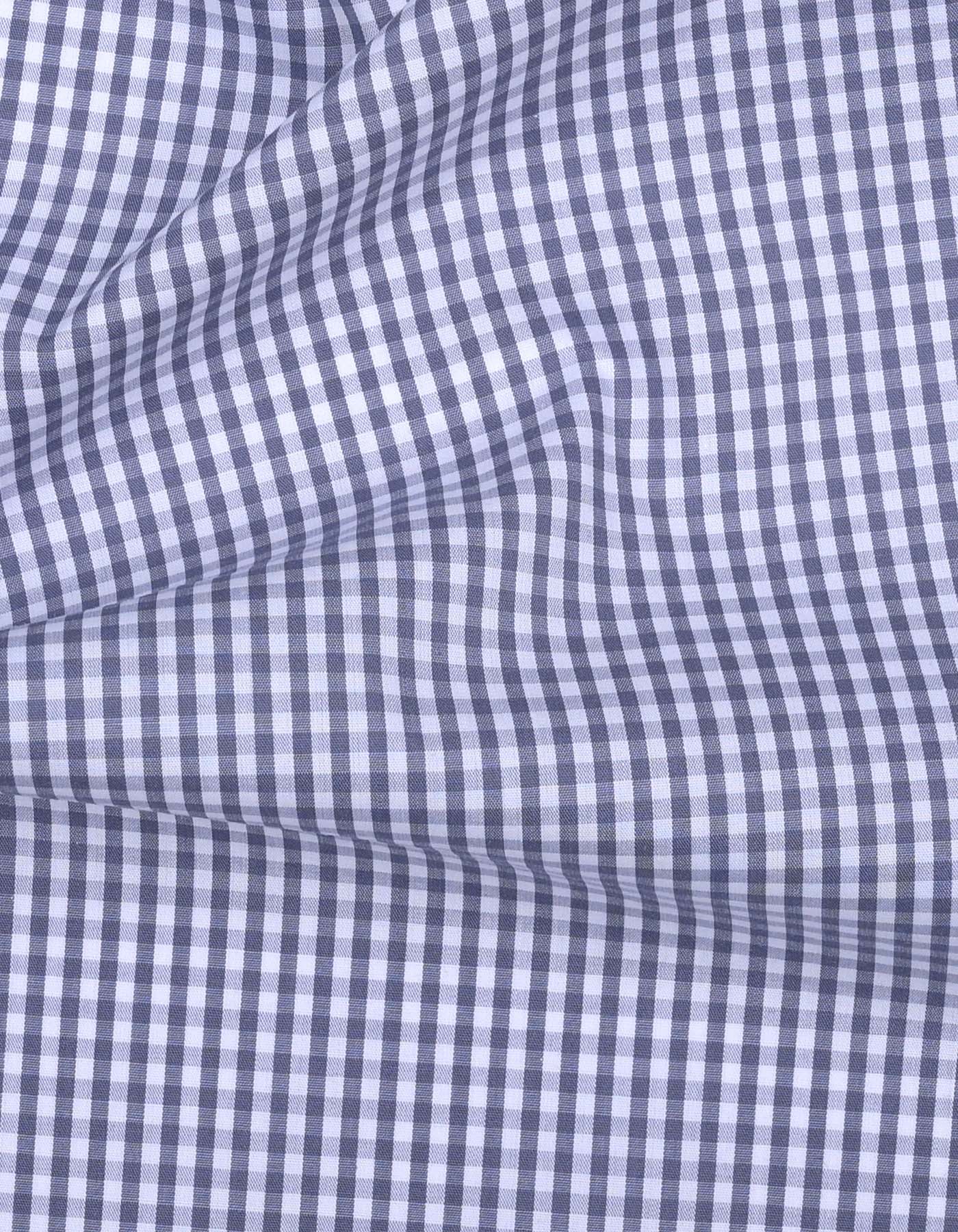 Check White/Grey Tailored Smart Fit Shirt FS2749-1SF-16