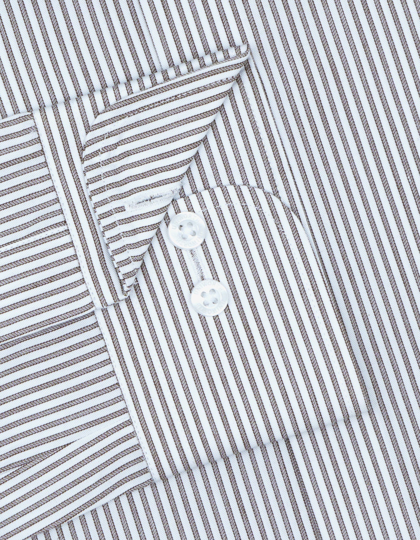 Stripe D Brown Tailored Smart Fit Shirt FS2752SF-15.5