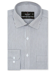 Stripe D Brown Tailored Smart Fit Shirt FS2752SF-14.5