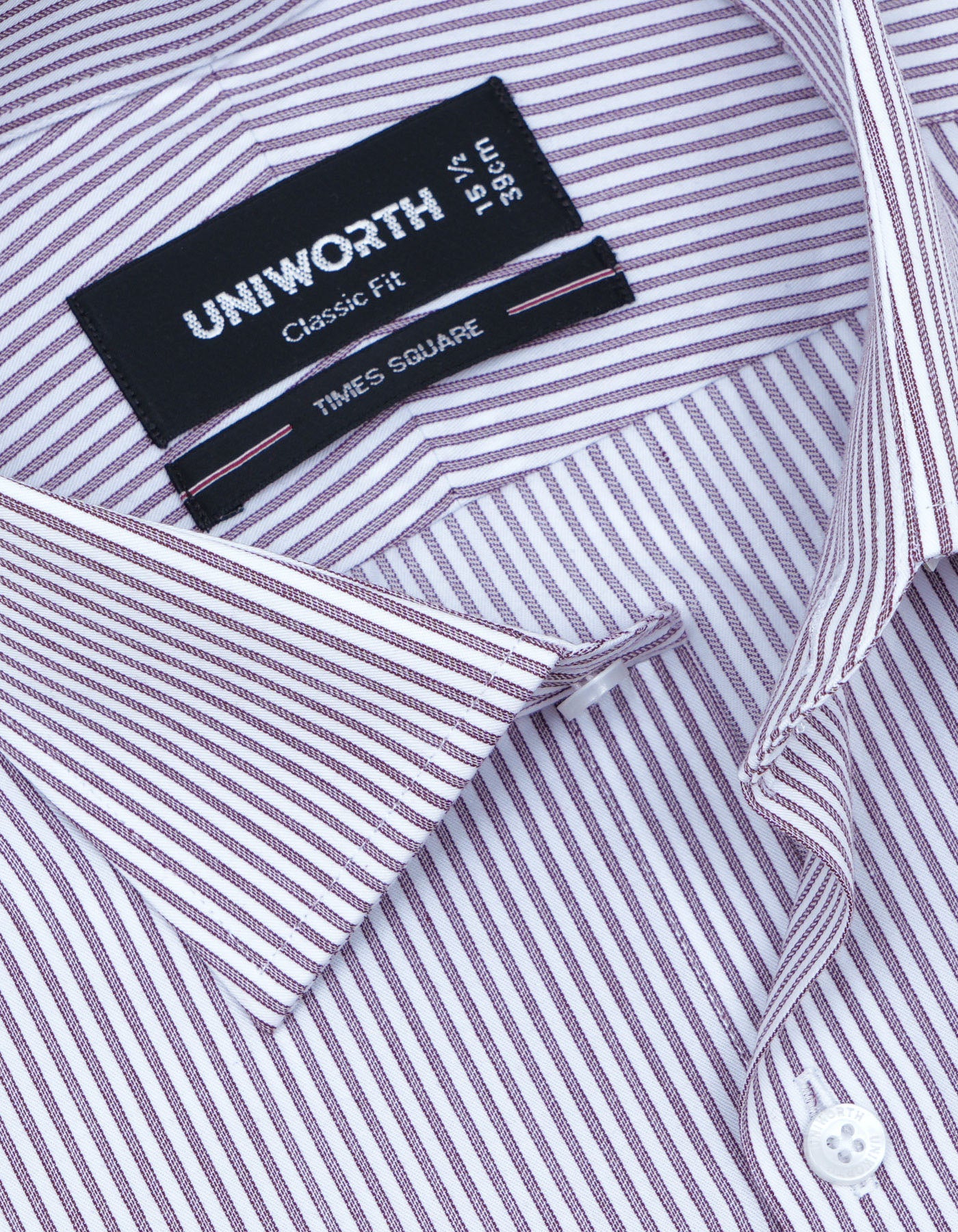Stripe Maroon Classic Fit Shirt FS2753RF-15