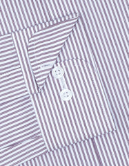 Stripe Maroon Tailored Smart Fit Shirt FS2753SF-15.5