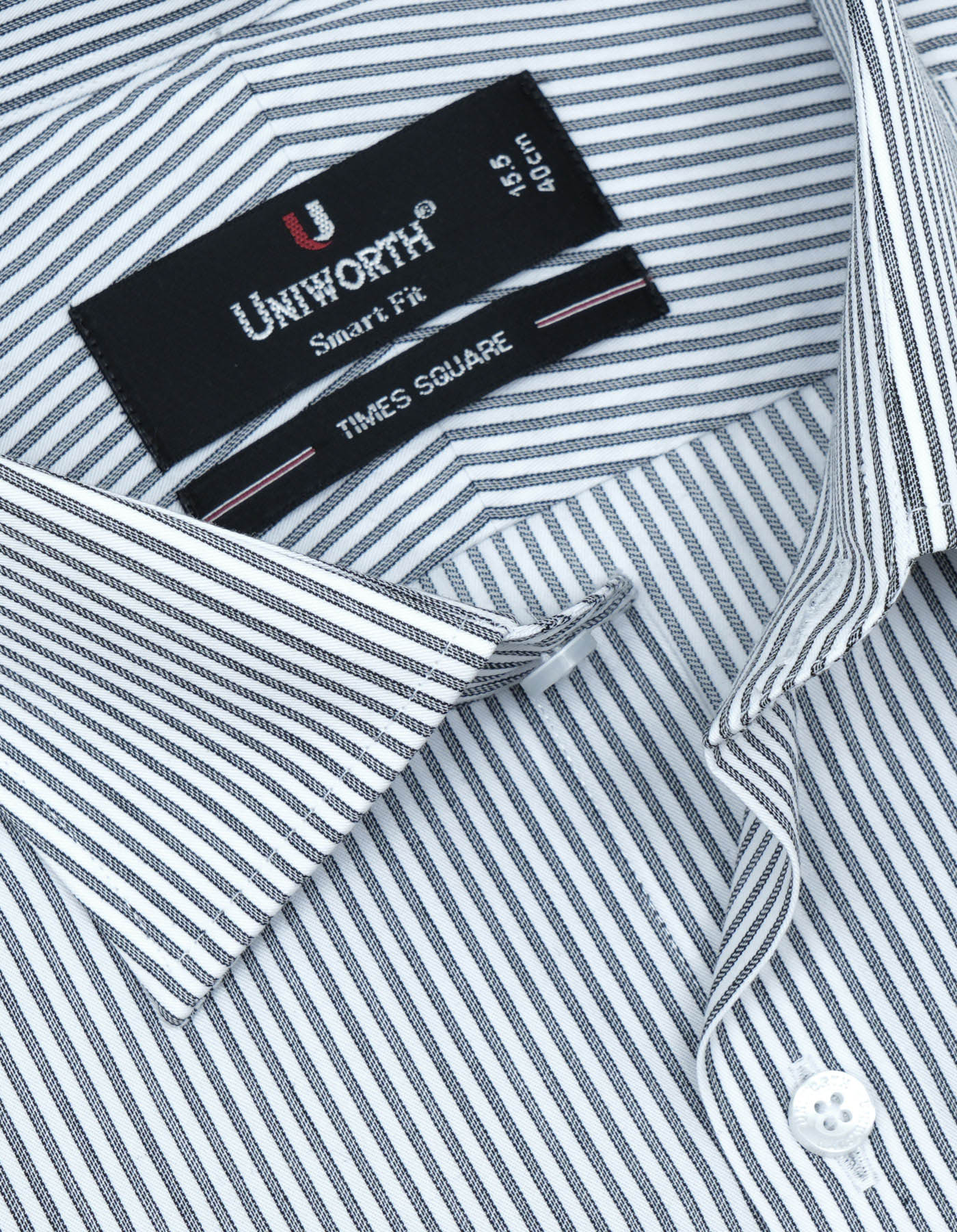 Stripe D Grey Tailored Smart Fit Shirt FS2754SF-15