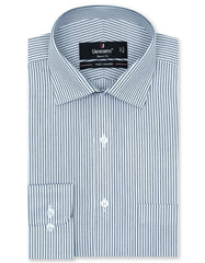 Stripe D Grey Tailored Smart Fit Shirt FS2754SF-14.5