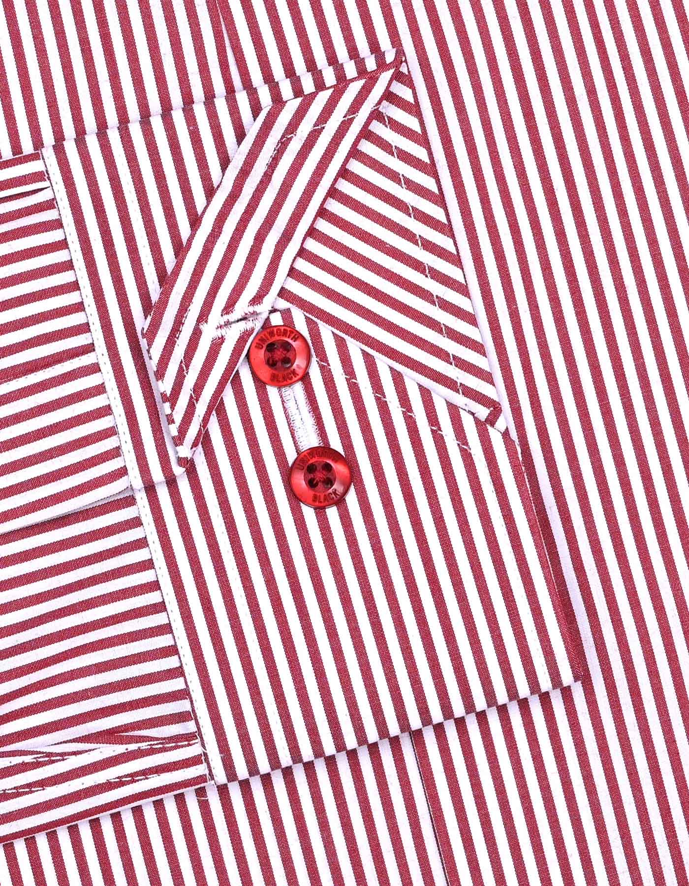 Stripe White/Red Tailored Smart Fit Shirt FS2757-1SF-15.5