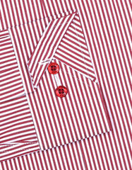 Stripe White/Red Tailored Smart Fit Shirt FS2757-1SF-15.5