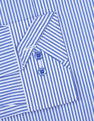 Stripe White/Sky Tailored Smart Fit Shirt FS2758-1SF-15.5