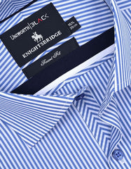 Stripe White/Sky Tailored Smart Fit Shirt FS2758-1SF-15