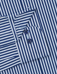Stripe Navy Tailored Smart Fit Shirt FS2758-2SF-15.5