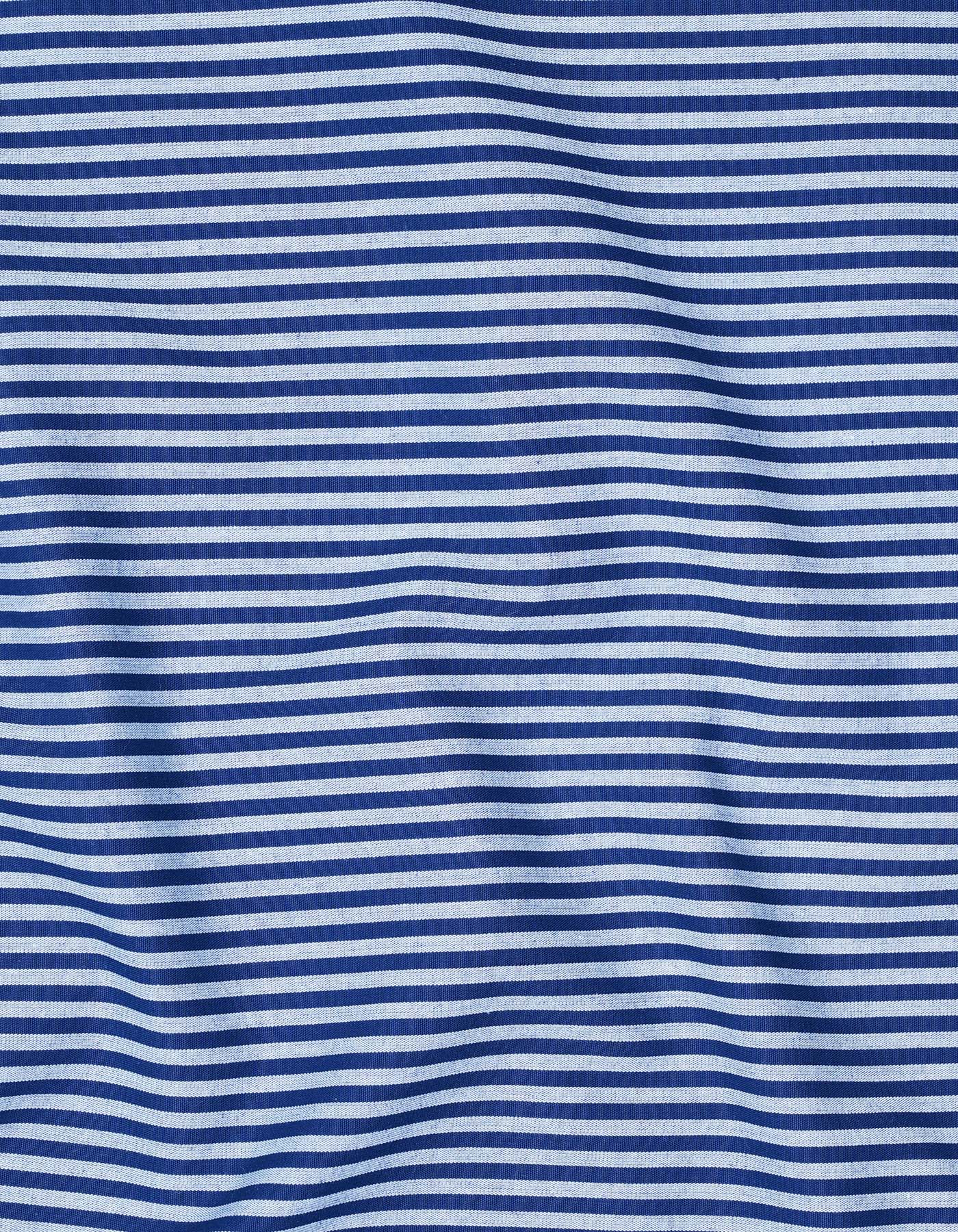 Stripe Navy Tailored Smart Fit Shirt FS2758-2SF-16