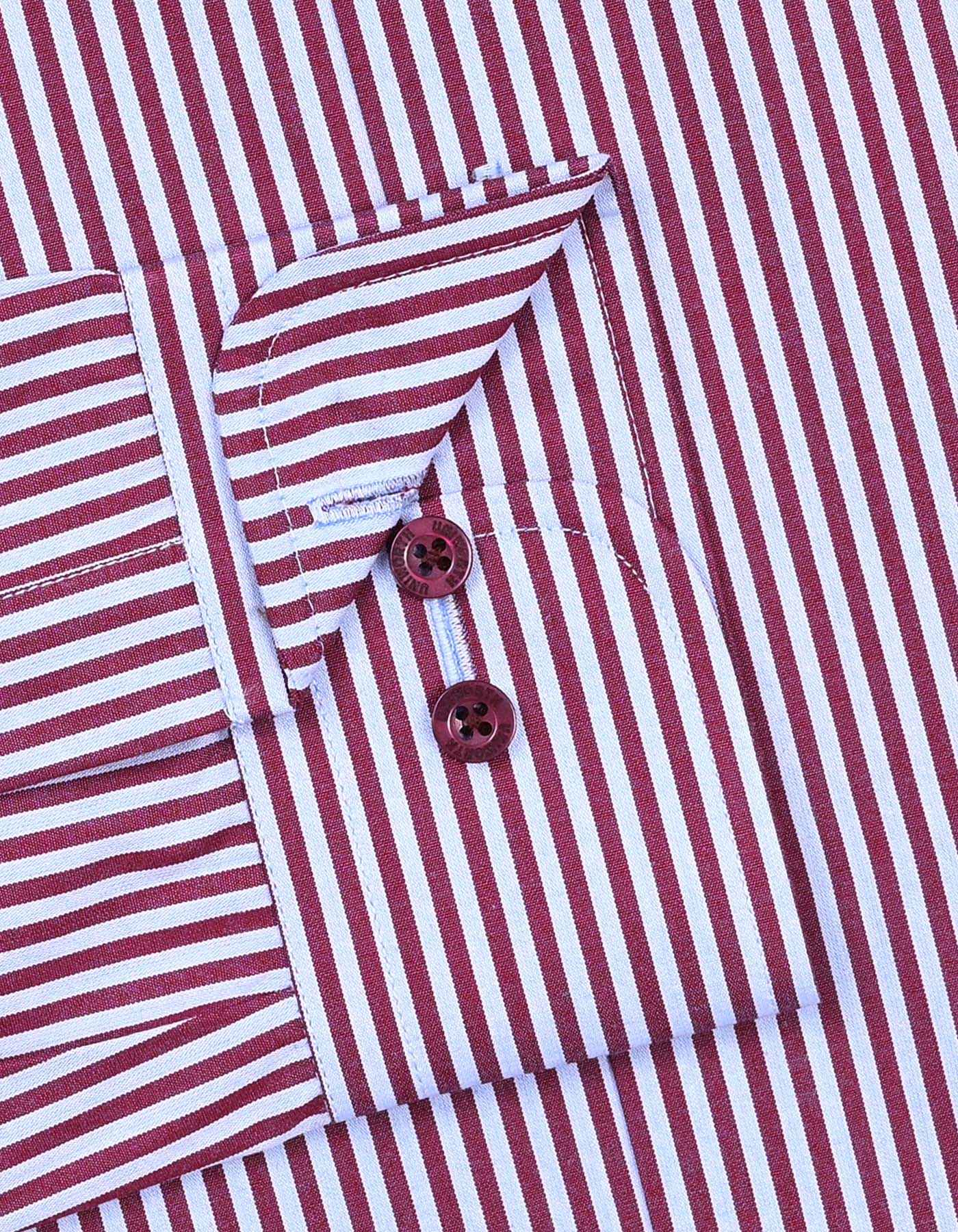 Stripe Maroon Tailored Smart Fit Shirt FS2759-1SF-15.5
