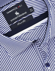 Stripe White/Navy Tailored Smart Fit Shirt FS2759SF-15