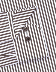 Stripe Brown Tailored Smart Fit Shirt FS2760-4SF-15.5