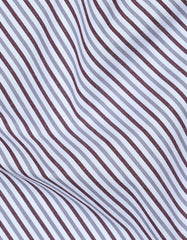 Stripe Maroon Classic Fit Shirt FS2761-2RF-16.5