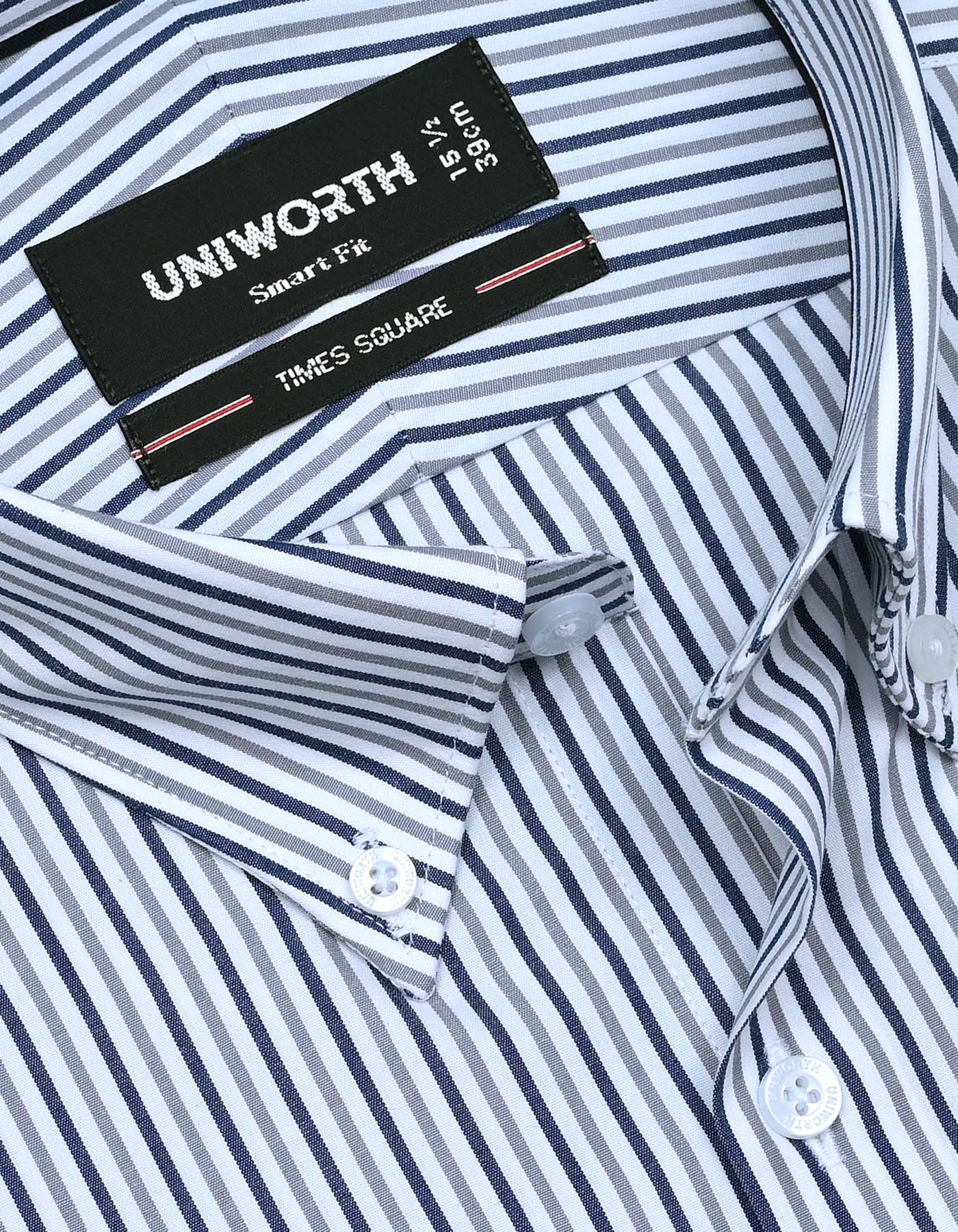 Stripe Navy Tailored Smart Fit Shirt FS2762SF-15