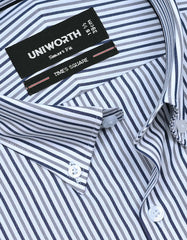 Stripe Navy Tailored Smart Fit Shirt FS2762SF-15