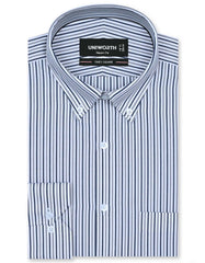 Stripe Navy Tailored Smart Fit Shirt FS2762SF-14.5