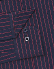 Stripe Red Tailored Smart Fit Shirt FS2763SF-15.5