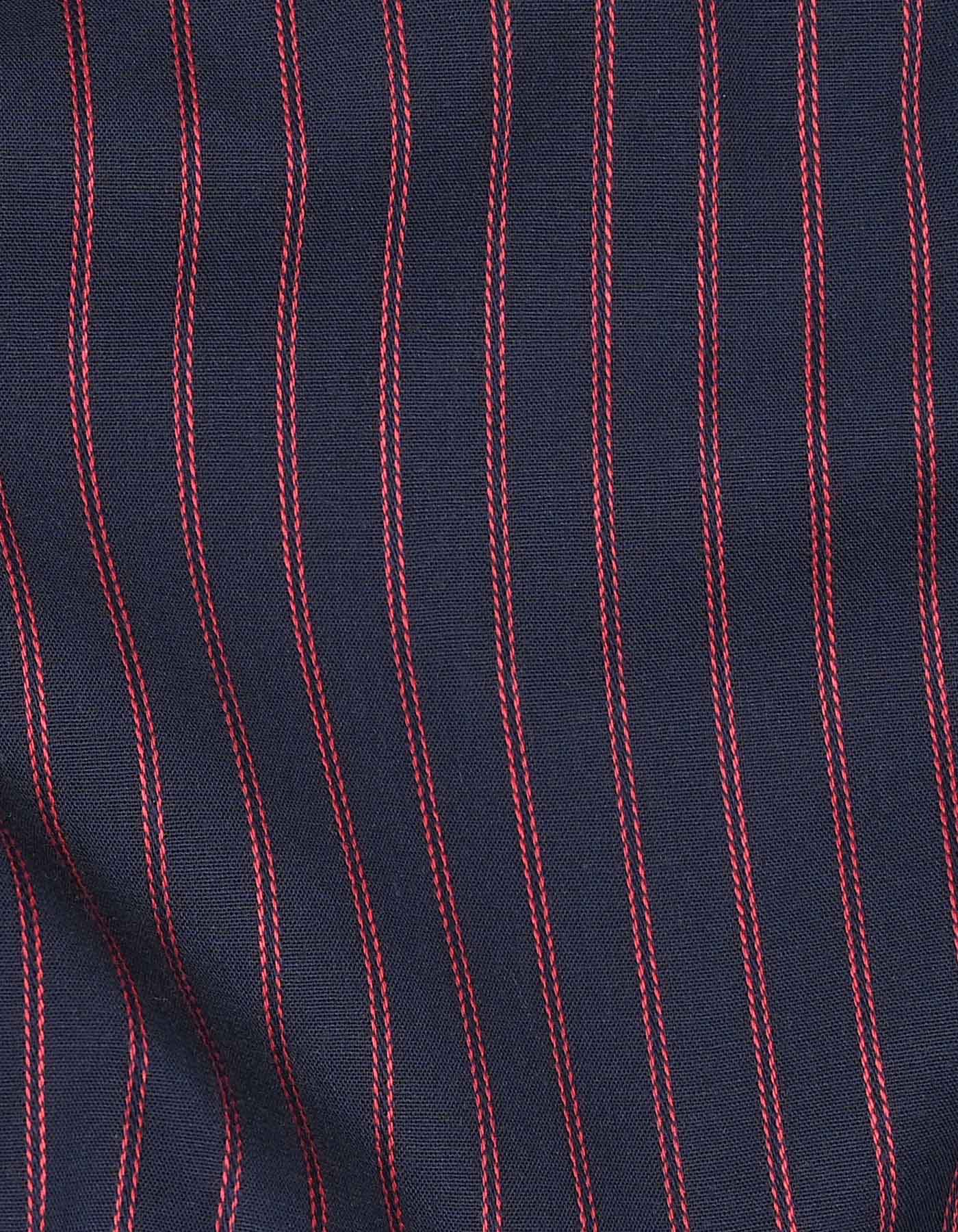 Stripe Red Tailored Smart Fit Shirt FS2763SF-16