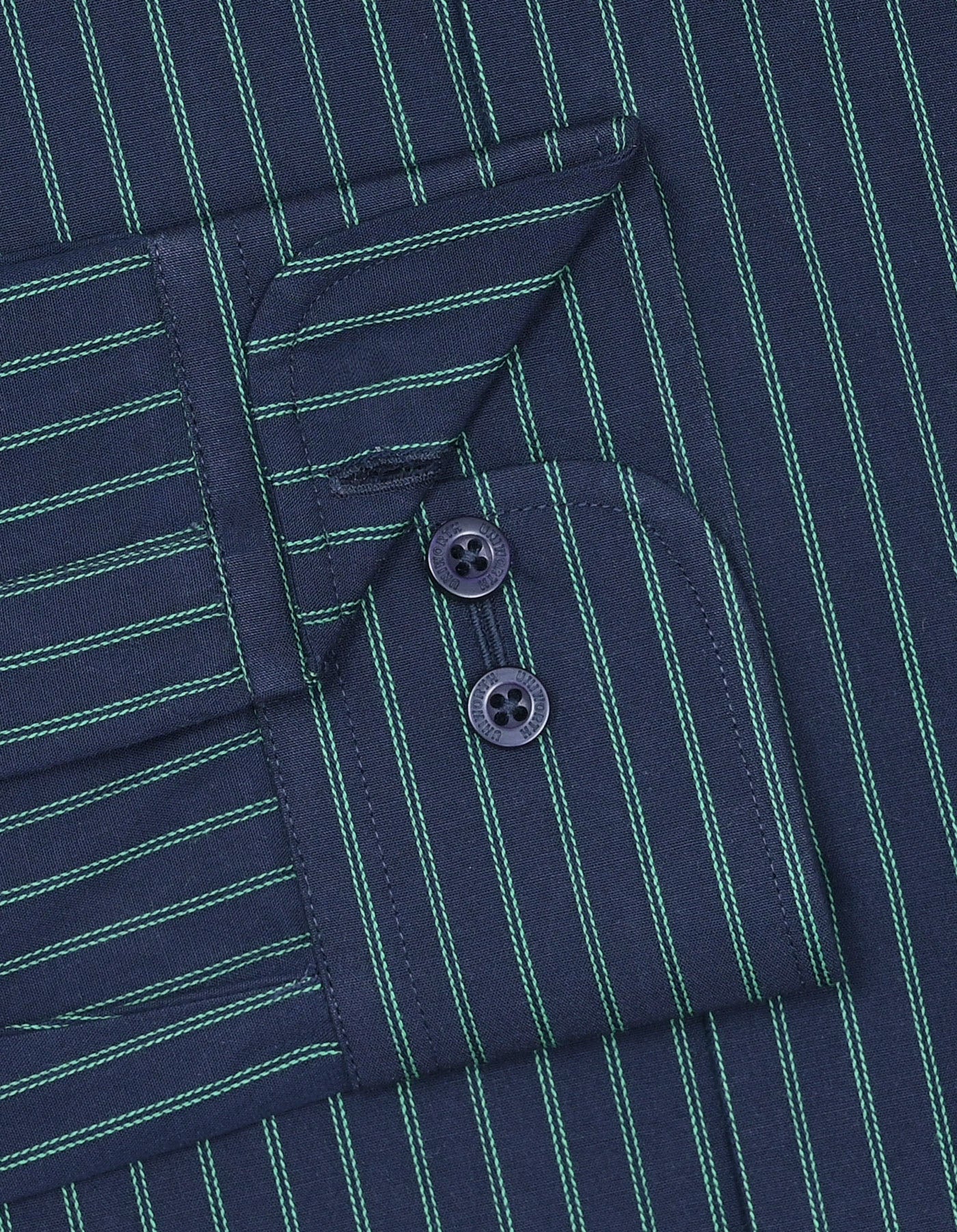 Stripe Green Tailored Smart Fit Shirt FS2764-1SF-15.5