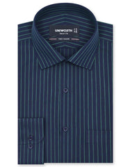 Stripe Green Tailored Smart Fit Shirt FS2764-1SF-14.5