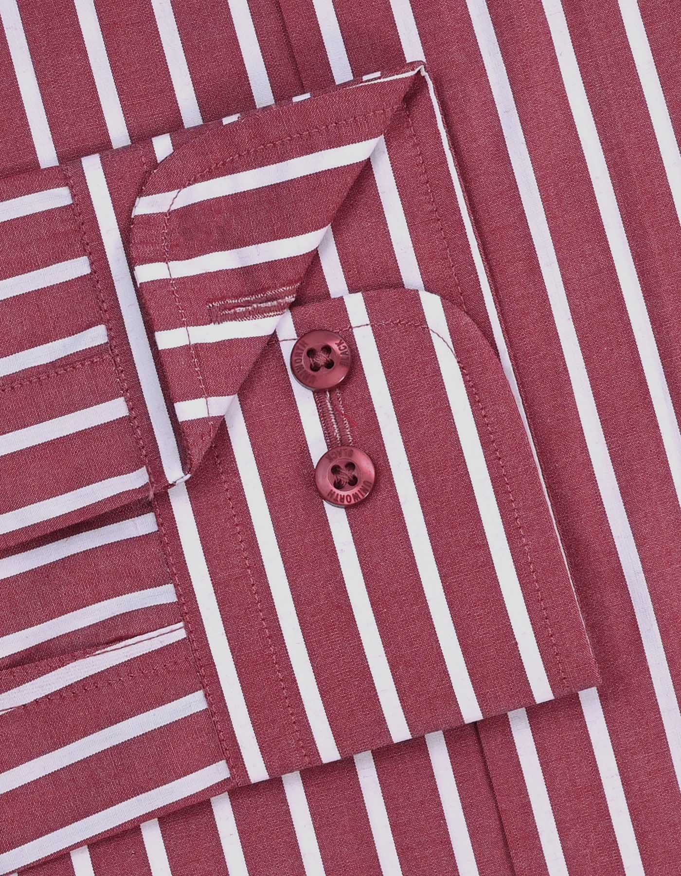 Stripe Red Tailored Smart Fit Shirt FS2765-1SF-15.5
