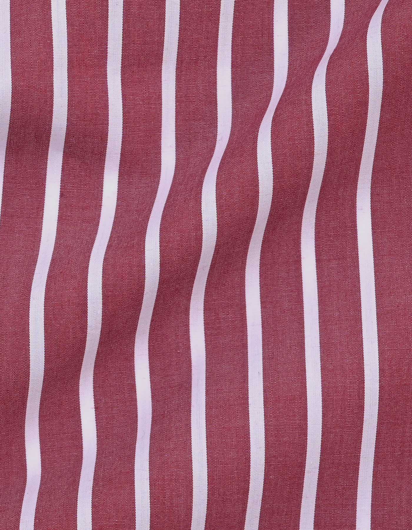 Stripe Red Tailored Smart Fit Shirt FS2765-1SF-16