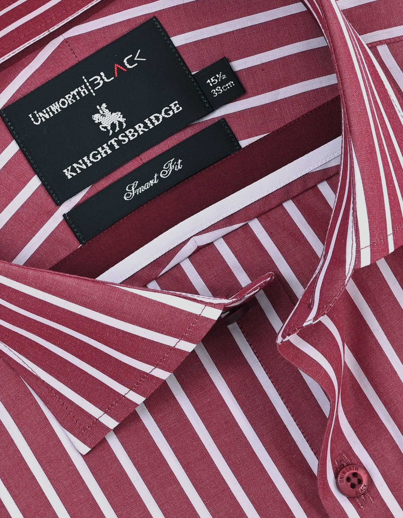 Stripe Red Tailored Smart Fit Shirt FS2765-1SF-15
