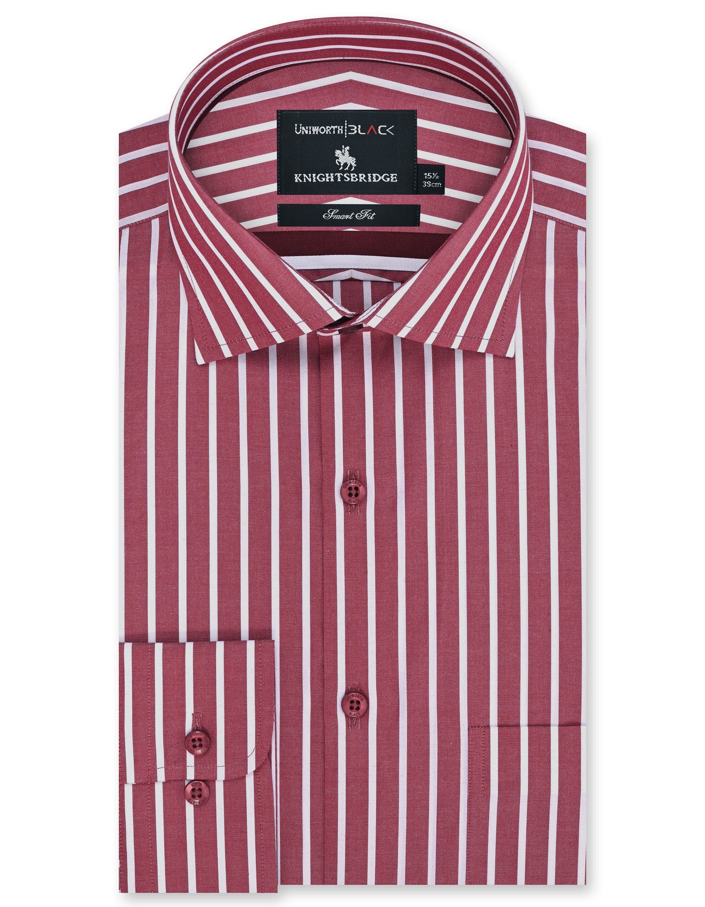 Stripe Red Tailored Smart Fit Shirt FS2765-1SF-14.5