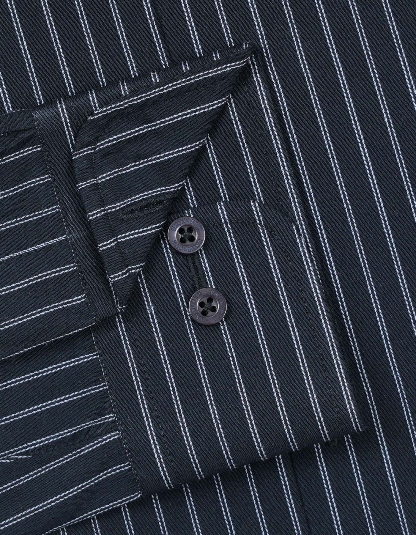 Stripe Black Classic Fit Shirt FS2766-2RF-15.5