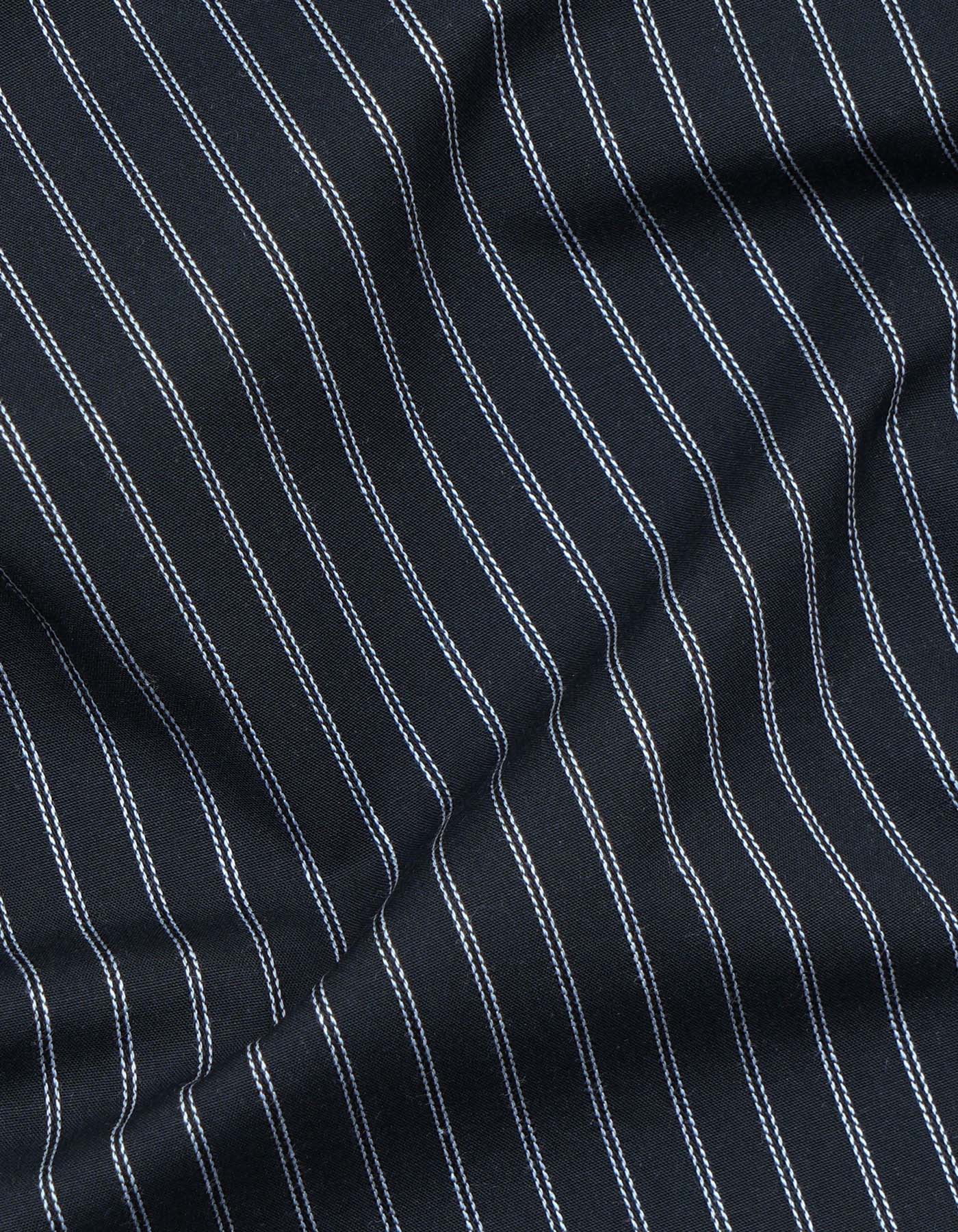Stripe Black Classic Fit Shirt FS2766-2RF-16