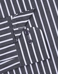 Stripe Charcoal Classic Fit Shirt FS2766RF-15.5