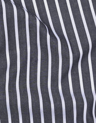 Stripe Charcoal Tailored Smart Fit Shirt FS2766SF-16