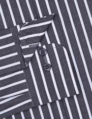 Stripe Charcoal Tailored Smart Fit Shirt FS2766SF-15.5