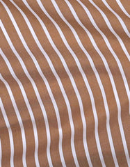 Stripe Mustard Tailored Smart Fit Shirt FS2767-1SF-16.5