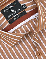 Stripe Mustard Tailored Smart Fit Shirt FS2767-1SF-15.5