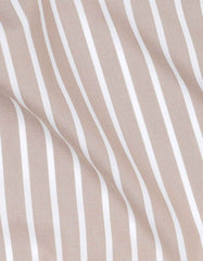 Stripe Beige Classic Fit Shirt FS2768-1RF-16