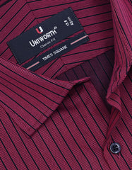 Stripe Red Classic Fit Shirt FS2768-2RF-15